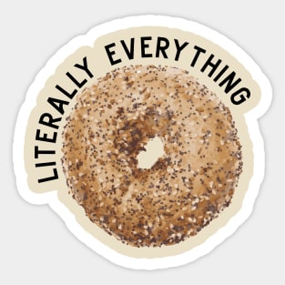 Literally Everything Bagel Sticker